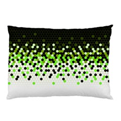 Flat Tech Camouflage Reverse Green Pillow Case (two Sides) by jumpercat