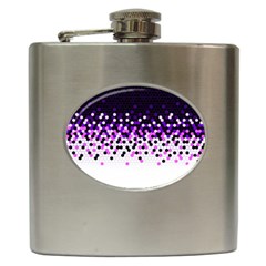 Flat Tech Camouflage Reverse Purple Hip Flask (6 Oz) by jumpercat