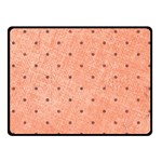Dot Peach Double Sided Fleece Blanket (Small)  45 x34  Blanket Back