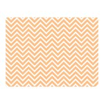 Orange Chevron Double Sided Flano Blanket (Mini)  35 x27  Blanket Back