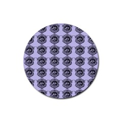 Three Women Blue Rubber Round Coaster (4 Pack)  by snowwhitegirl