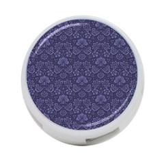 Damask Purple 4-port Usb Hub (two Sides)  by snowwhitegirl