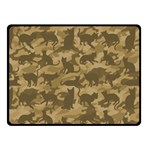 Operation Desert Cat Camouflage Catmouflage Fleece Blanket (Small) 50 x40  Blanket Front