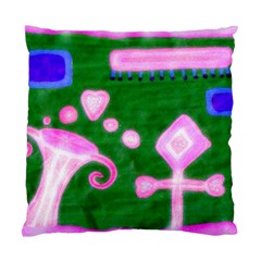 Hearts For The Pink Cross Standard Cushion Case (two Sides) by snowwhitegirl