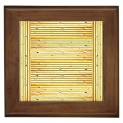 Wood Texture Background Light Framed Tiles by Nexatart