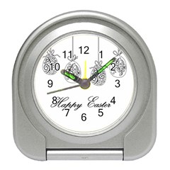 Easter Eggs Travel Alarm Clocks by Valentinaart
