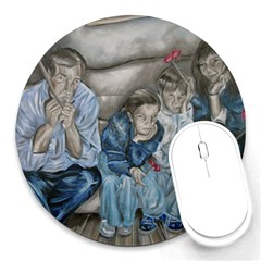 The Nobodies Round Mousepads by redmaidenart