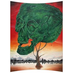 Skull Hedge Back Support Cushion by redmaidenart