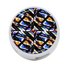 Multicolor Geometric Abstract Pattern 4-port Usb Hub (two Sides)  by dflcprints