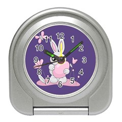 Easter Bunny  Travel Alarm Clocks by Valentinaart