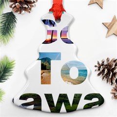 Hawaii Christmas Tree Ornament (two Sides) by Howtobead