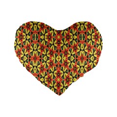 Pattern-25 Standard 16  Premium Heart Shape Cushions by ArtworkByPatrick