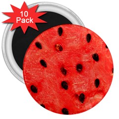 Watermelon 3 3  Magnets (10 Pack)  by trendistuff