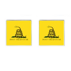 Gadsden Flag Don t Tread On Me Cufflinks (square) by snek