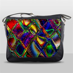 Abstract Digital Art Messenger Bags by Sapixe