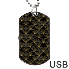 Abstract Stripes Pattern Dog Tag Usb Flash (one Side) by Sapixe