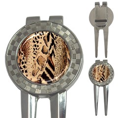 Animal Fabric Patterns 3-in-1 Golf Divots by Sapixe