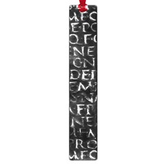 Antique Roman Typographic Pattern Large Book Marks by dflcprints