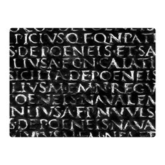 Antique Roman Typographic Pattern Double Sided Flano Blanket (mini)  by dflcprints