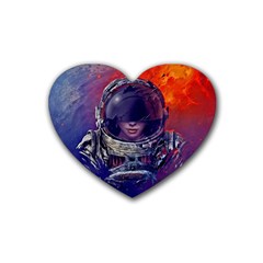 Eve Of Destruction Cgi 3d Sci Fi Space Heart Coaster (4 Pack)  by Sapixe