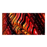 Fractal Mathematics Abstract Satin Shawl Front