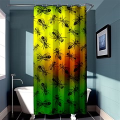 Insect Pattern Shower Curtain 36  X 72  (stall)  by Sapixe