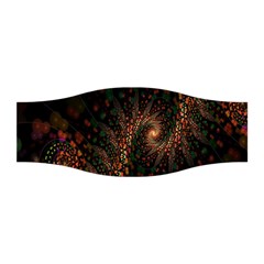 Multicolor Fractals Digital Art Design Stretchable Headband by Sapixe