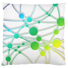 Network Connection Structure Knot Large Cushion Case (two Sides) by Sapixe