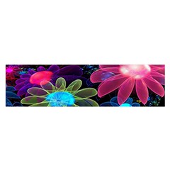Nice 3d Flower Satin Scarf (oblong) by Sapixe
