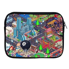 Pixel Art City Apple Ipad 2/3/4 Zipper Cases by Sapixe