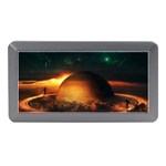 Saturn Rings Fantasy Art Digital Memory Card Reader (Mini) Front
