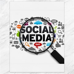 Social Media Computer Internet Typography Text Poster Canvas 18  X 24   by Sapixe