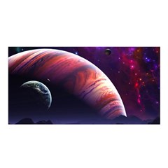 Space Art Nebula Satin Shawl by Sapixe