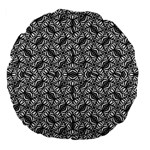 Modern Tribal Bold Pattern Large 18  Premium Flano Round Cushions Back