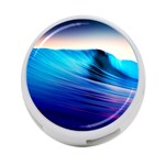 Rolling Waves 4-Port USB Hub (Two Sides)  Back