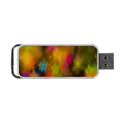 Star Background Texture Pattern Portable Usb Flash (two Sides) by Sapixe
