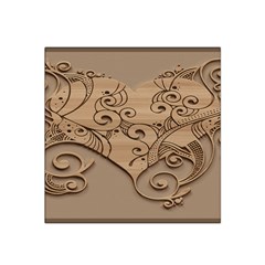 Wood Sculpt Carved Background Satin Bandana Scarf by Sapixe