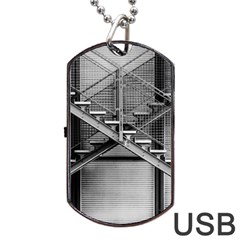 Architecture Stairs Steel Abstract Dog Tag Usb Flash (two Sides) by Sapixe
