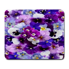 Graphic Background Pansy Easter Large Mousepads by Sapixe