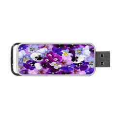 Graphic Background Pansy Easter Portable Usb Flash (one Side) by Sapixe