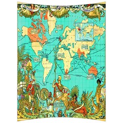 Vintage Map-1 Back Support Cushion by ArtworkByPatrick