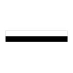 Black And White Striped Pattern Stripes Horizontal Flano Scarf (Mini) Front
