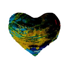 One Minute Egg 4 Standard 16  Premium Flano Heart Shape Cushions by bestdesignintheworld