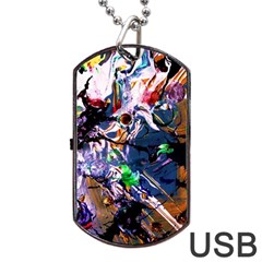 Jealousy   Battle Of Insects 6 Dog Tag Usb Flash (one Side) by bestdesignintheworld