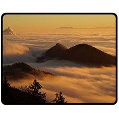 Homberg Clouds Selva Marine Double Sided Fleece Blanket (medium)  by Simbadda