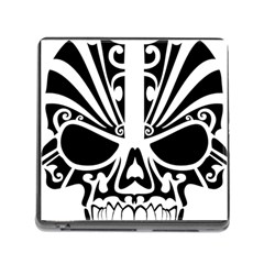 Tribal Sugar Skull Memory Card Reader (square) by StarvingArtisan