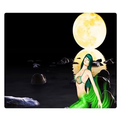 Sexy Mermaid In The Moonlight Double Sided Flano Blanket (small)  by StarvingArtisan
