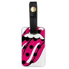 Pink Tongue Luggage Tags (one Side)  by StarvingArtisan