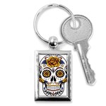 Sugar Skull Key Chains (Rectangle)  Front