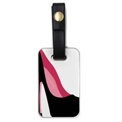 Black Stiletto Heels Luggage Tags (one Side)  by StarvingArtisan